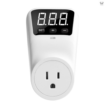 電壓高低壓保護插座 110V 16A LCD顯示屏 冰箱空調保護器 欠壓保護插座 繼電器保護器插座 美規 白色 HLP0