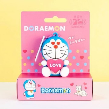 【悠遊卡 EasyCard】哆啦A夢3D發光造型Supercard悠遊卡-戀愛ing