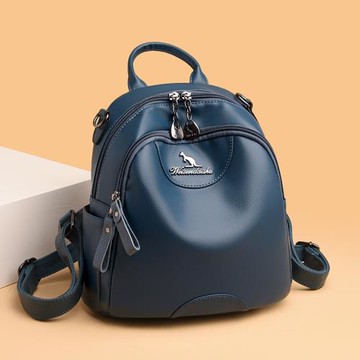 小背包女雙肩真皮2024新款夏季軟皮休閑書包女中學生少女雙肩包潮