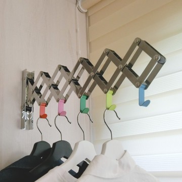 Amos-馬卡龍伸縮壁掛架W10.5-57*D3*H20CM