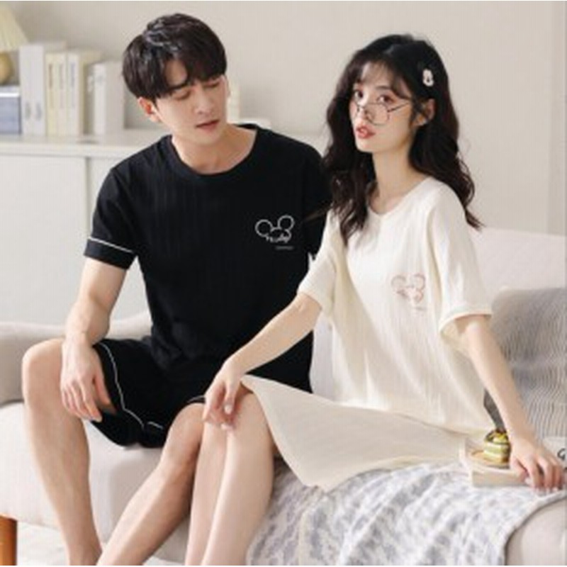 三太郎の日 ミッキー ペアパジャマ カップル レディース ワンピース ディズニー ルームウェア 夏 可愛い ペアルック パジャマ 男女セ 通販 Lineポイント最大1 0 Get Lineショッピング