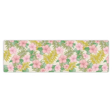 半島良品 輕回彈減壓皮革地墊  熱帶粉花  1個  中(120 x 45 x 0.5cm)