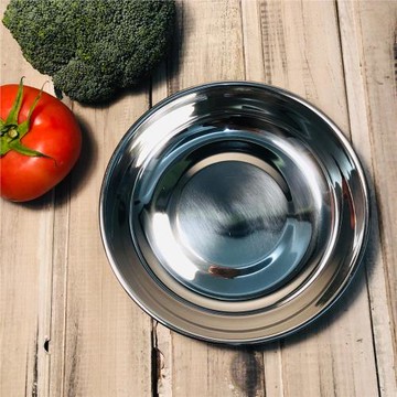 優質304不銹鋼加厚圓形菜盤深圓盤兒童餐具餐盤子醬料盤碟子12cm