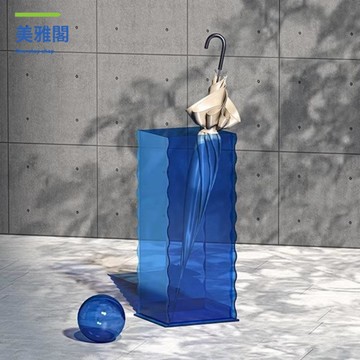 輕奢透明亞克力商用酒店放雨傘架 家用教室門口雨傘收納桶筒置物架【M1111】