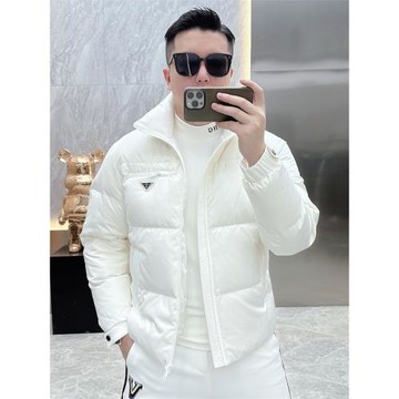 男士潮牌羽絨服2025冬季新款歐貨時尚修身帥氣加厚冬裝白鴨絨外套