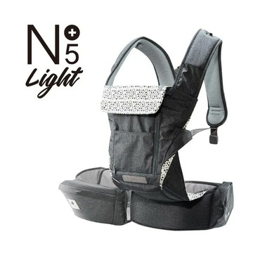 POGNAE No5 Plus Light 三合一輕量機能嬰兒揹巾/揹帶-經典東京灰★衛立兒生活館★