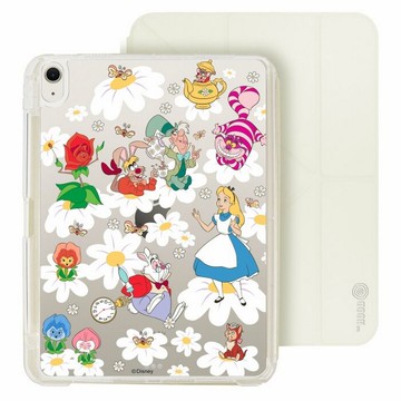 愛麗絲夢遊仙境 iPad Air 11/pro13可拆式防摔透明筆槽摺套ipad