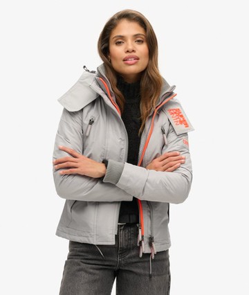 Superdry Women's Women's Mountain Sd-windcheater Jacket Light Grey / Dove Grey - Size: 12 Size: 8