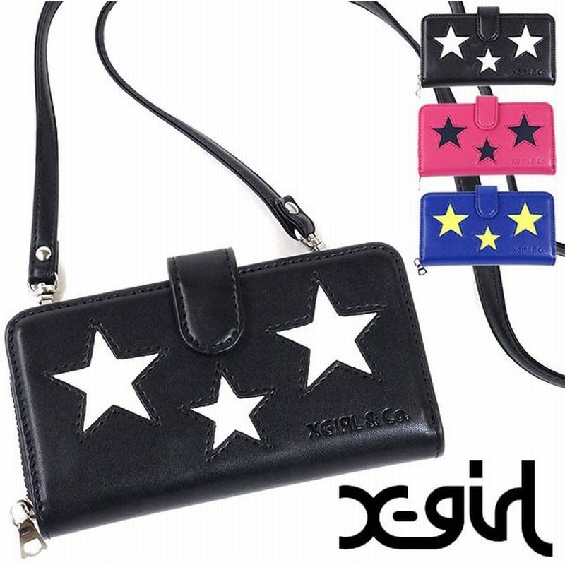 X Girl エックスガール スマホケース Star Flip Case スター フリップケース 手帳型ケース Fw17 通販 Lineポイント最大0 5 Get Lineショッピング