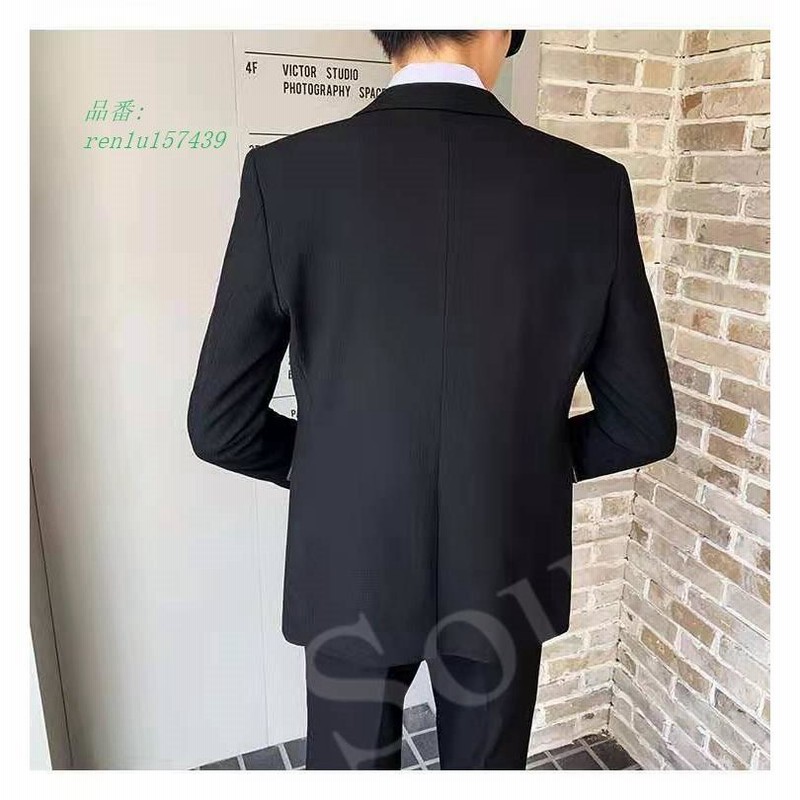 シリアルシール付 メンズスーツ ビジネススーツ スリムスーツ