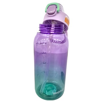 SHOTAY 尚泰 Tritan 兩用直飲吸管水壺 密封防漏  紫漸層綠  1L  1個