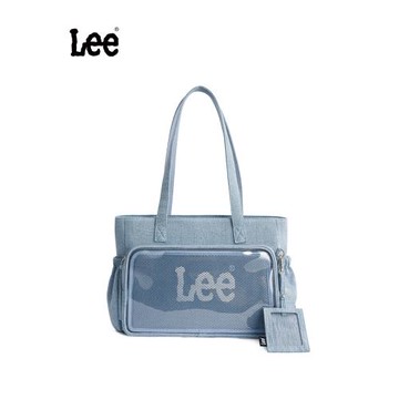 (免運)Lee二次元丹寧痛包托特包女小眾吃谷人書包通勤大容量手提單肩包