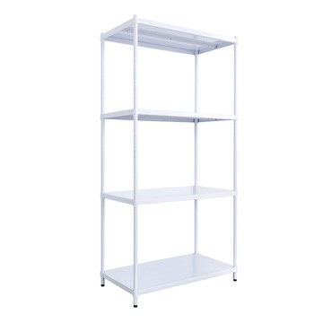 【dayneeds】極致工藝 90x45x180公分 四層烤白鐵板層架