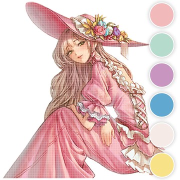 Lyah (6色) 42 (honne market) 人物貼紙 韓國浣熊