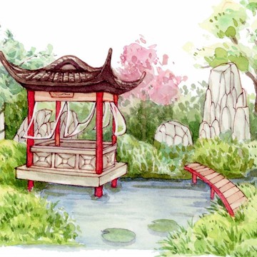 春滿南亭 和紙 膠帶 5米卷