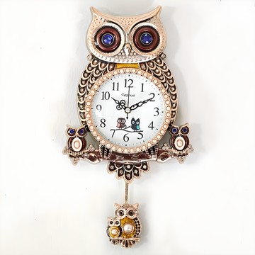 Cygnus Silent Sweet Owl 擺鐘  棕色