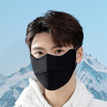口罩男士秋冬季保暖防風防寒騎行面罩透氣冬天加絨加厚女立體RA【Snowbelle優選】