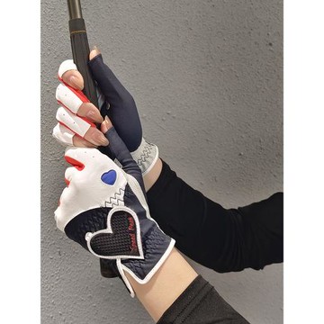 高爾夫手套女露指雙手防滑耐磨韓版時尚蝴蝶結夏季進口面料GOLF