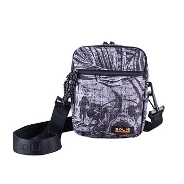 反光骷髏系列 旅行隨身側小包-沙石黑(附長背帶)