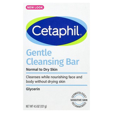 Cetaphil, 溫和清潔皁，4.5 盎司（127 克）