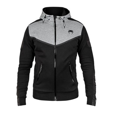 Venum Laser Evo 男 連帽外套 黑/麻灰-VENUM-03601-110