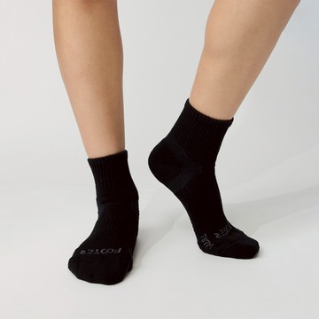 【Footer除臭襪】輕壓力單色足弓襪-女款T97M-黑