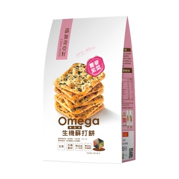 珍田生機 奇亞籽蕎麥紫菜生機蘇打餅 高纖 Omega 無添加人工色素防腐劑  250g  1袋