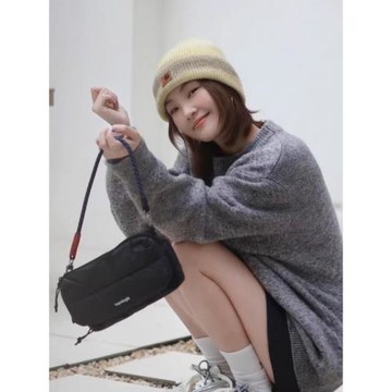 林更新同款水瓶斜挎單肩包潮牌山系輕便胸包腰包戶外運動男女同款