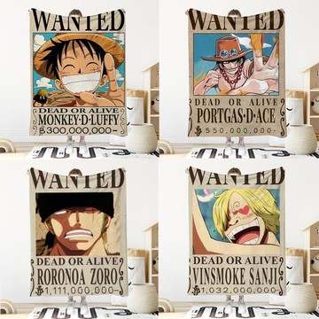 海賊王毛毯夏季蓋被辦公室午睡毯動漫法蘭絨毯二次元宿舍空調毯