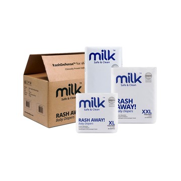 Milk 鎖水芯牛奶尿布-箱購優惠組
