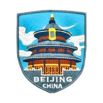 A-ONE 匯旺 地標造型刺繡 7.5 x 6 CM 台灣製  彩色  1個