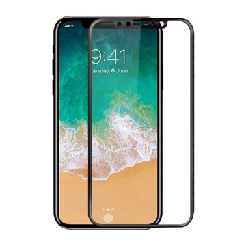 Cooyee Apple iPhone X 3D滿版玻璃貼(亮面)(全膠)(黑色)