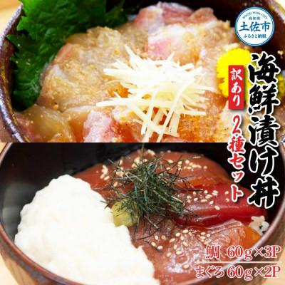 ふるさと納税 土佐市 海鮮漬け丼(タイ3袋・マグロ2袋)