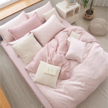 Candy Bubbles 粉 300織天絲萊賽爾/床包枕套組/床包兩用被套組