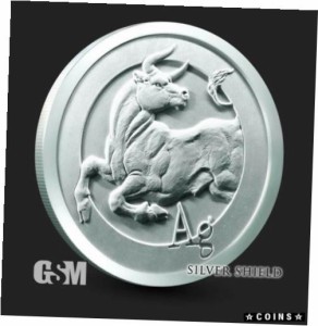 アンティークコイン 2021 - 1 oz Silver BULL BULLion SILVER Round