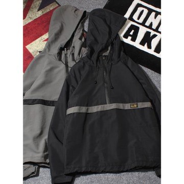 HOPE春秋日系休閑潮男運動夾克寬松連帽衛衣美式防風外套沖鋒衣男