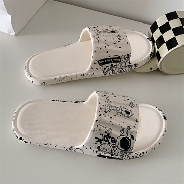 女夏季時尚學生居家防滑防臭軟底拖鞋個性街頭風輕便涼拖鞋