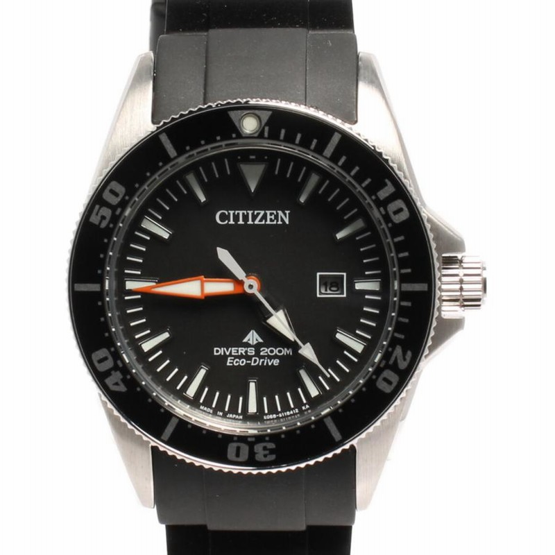 美品 シチズン 腕時計 E068-S081513 ダイバーズ 200m ECO-DRIVE ソーラー ブラック ユニセックス CITIZEN 中古 |  LINEショッピング