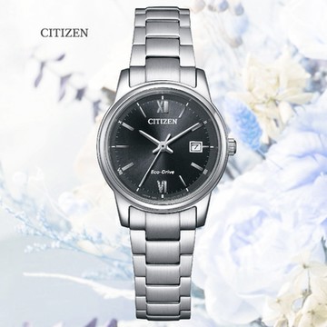 CITIZEN 星辰 PAIR 光動能 時尚簡約 大三針 淑女錶-灰 EW2318-73E 送禮 禮物 推薦