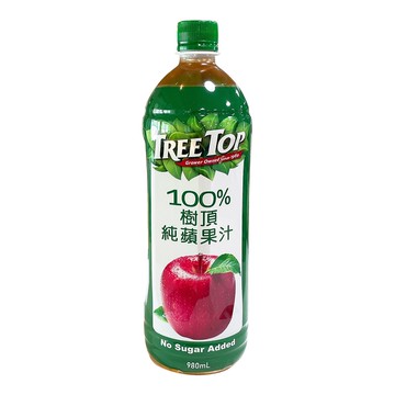 [家速配]樹頂100純蘋果汁 980ml