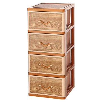 KEYWAY 聯府 橡木四層抽屜櫃  橡木色  400mm  4層