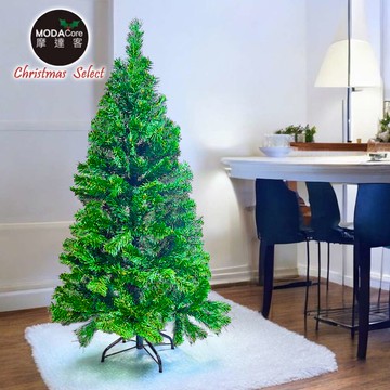 摩達客耶誕-豪華型經典綠色聖誕樹裸樹（台灣製）4尺/120cm_廠商直送