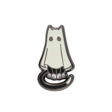 NEW ERA 男女 別針GHOST CAT PIN NEW ERA 銀 黑 NE60831552