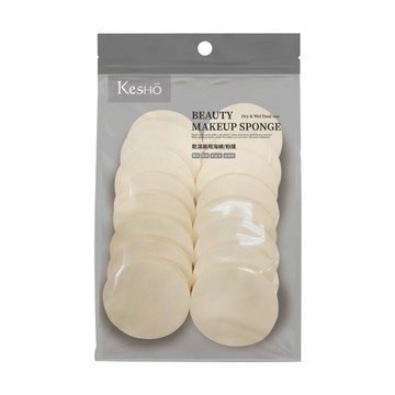 kesho滾滾圓形粉撲15入PC02