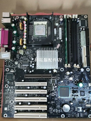 Intel D875PBZ 主板 實物圖 高端黑色 挡板 終極478 平台 工控主板 包好用【三和電腦配件店】