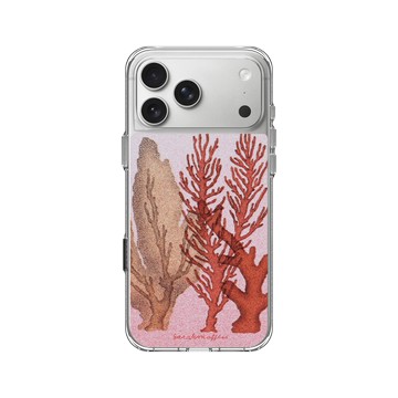 iPhone 17 Pro Max Clear Case（相機按鈕） 透明 - Sarah Mafféïs - 珊瑚
