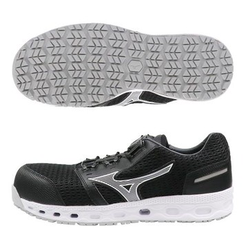 Mizuno 美津濃 工作鞋 防護鞋 BOA旋鈕 3E寬楦 黑【運動世界】F1GA233609