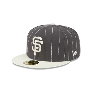 NEW ERA 男女 59FIFTY 59FIFTY PACK - STRIPES 舊金山巨人 石墨/白 NE14889217