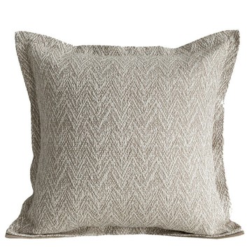 『百貨屋二號』亞麻人字紋寬邊抱枕套現代簡約輕奢北歐風格客廳沙發靠枕靠墊套