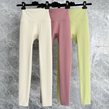 高腰裸感瑜伽褲女收腹提臀彈力速干緊身顯瘦跑步健身運動長褲外穿